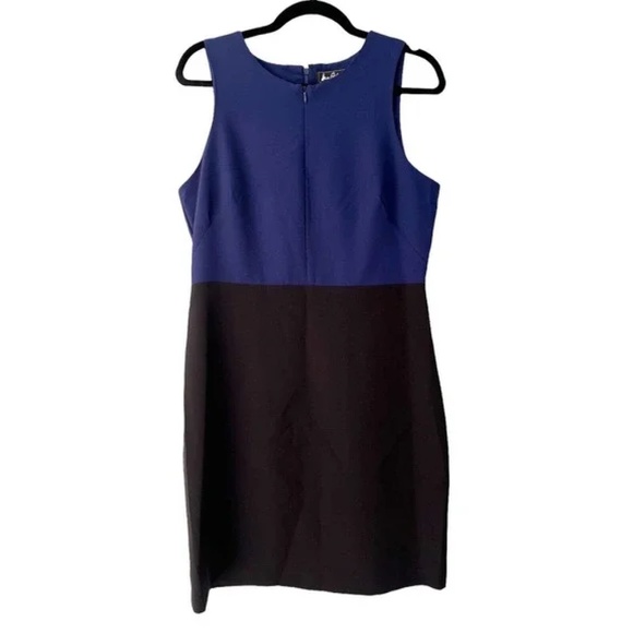 NWT Sam Edelman Women's Front Zip Color Block Sheath Dress - Picture 1 of 9
